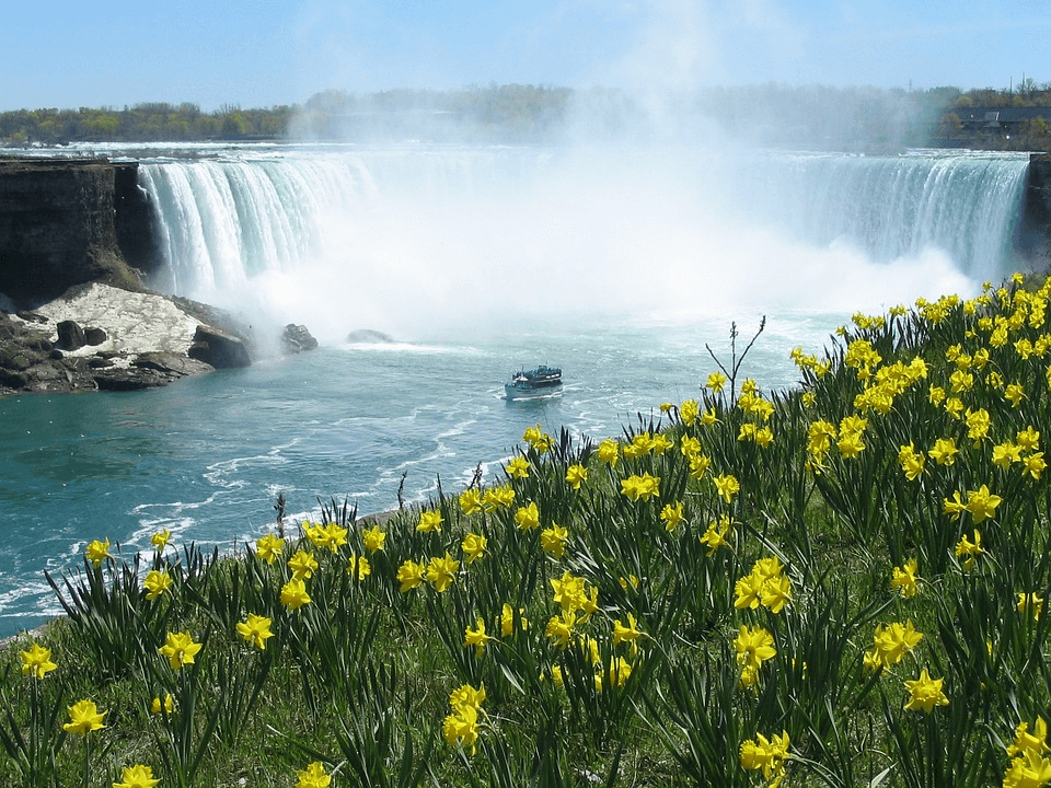 Boating around Niagara Falls