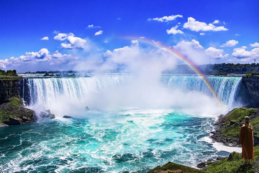 Stunning view of the falls when you travel to Niagara Falls